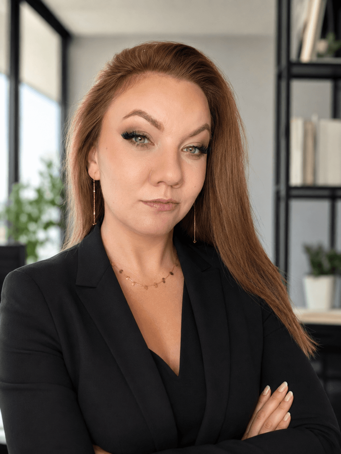 Ewelina Mądra przy pracy